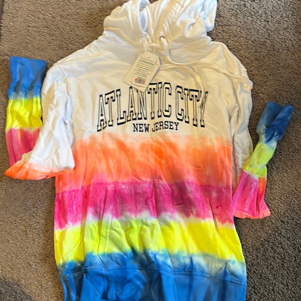 Brand new Atlantic City colorful hoodie